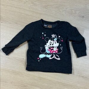Disney Charcoal Mickey & Minnie Mouse Kids Sweatshirt